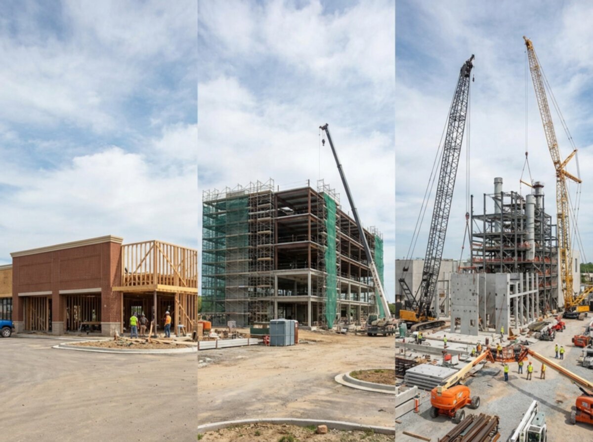 Various concrete scanning project scenarios showing different scope complexity factors affecting GPR pricing