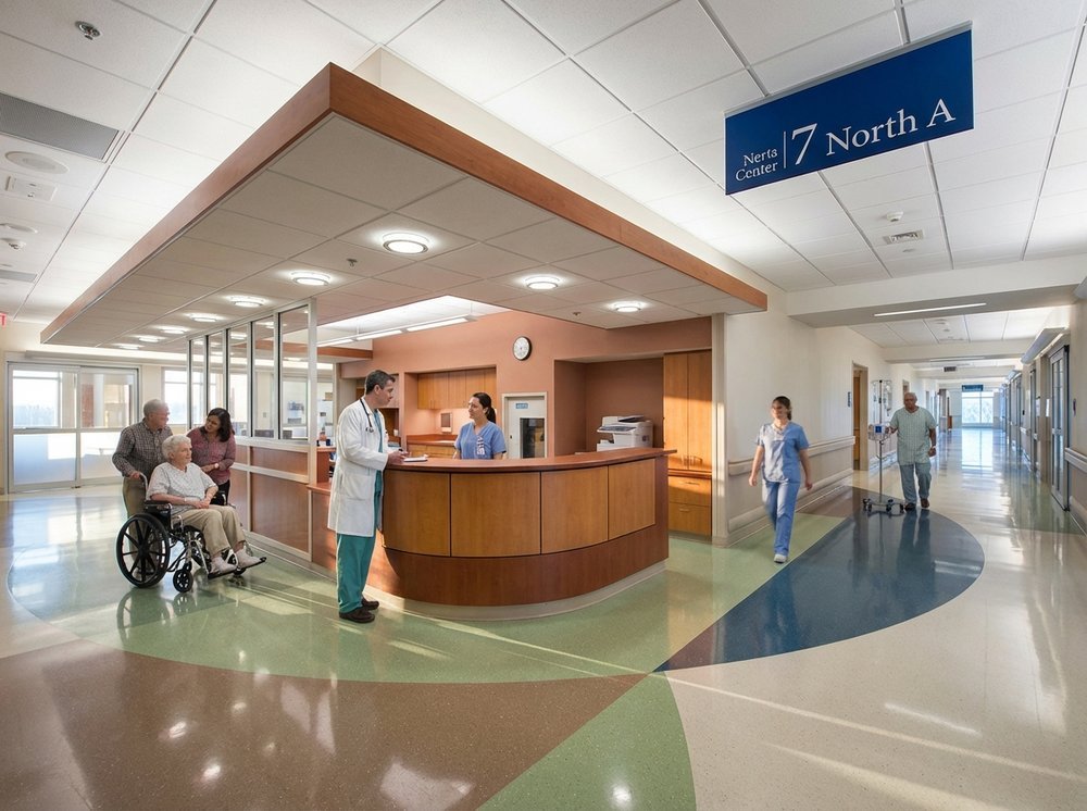 Mayo Clinic Jacksonville interior medical facility corridor
